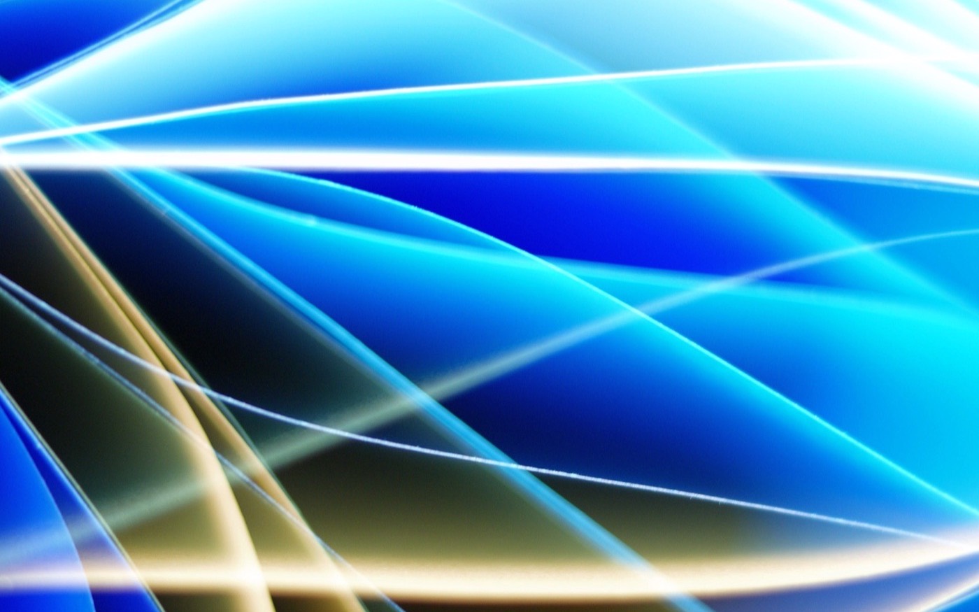 Abstract blue-gold light forms — product launch